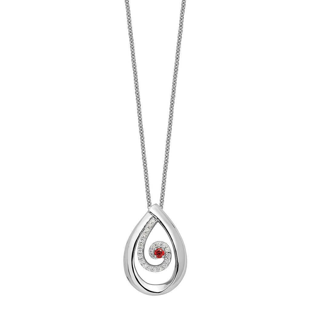 銀色 シルバー 赤 レッド ネックレス & 【 SENTIMENTAL EXPRESSIONS STERLING SILVER RED CLEAR CUBIC ZIRCONIA IN MEMORY OF MY MOTHER NECKLACE / STERLING SILVER 】 ジュエリー アクセサリー レディースジュエリー ペンダン