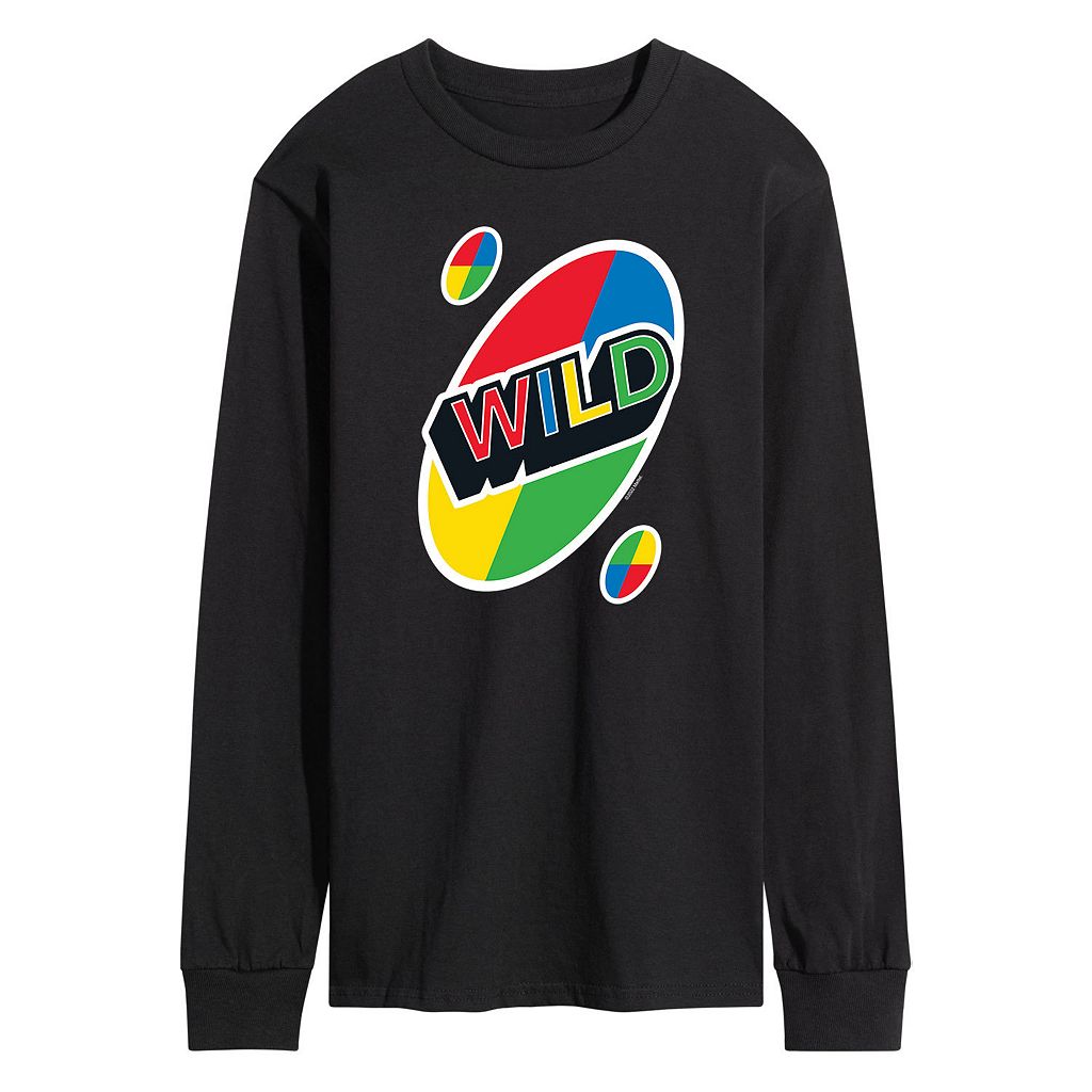 【★百貨店SALE★6/11真夜中2時迄】文字記号 ワイルド ティーシャツ 黒いこと 黒いこと 【 LICENSED CHARACTER UNO WILD CARD TEE / BLACK 】 メンズ流行り物 トップス カットソー