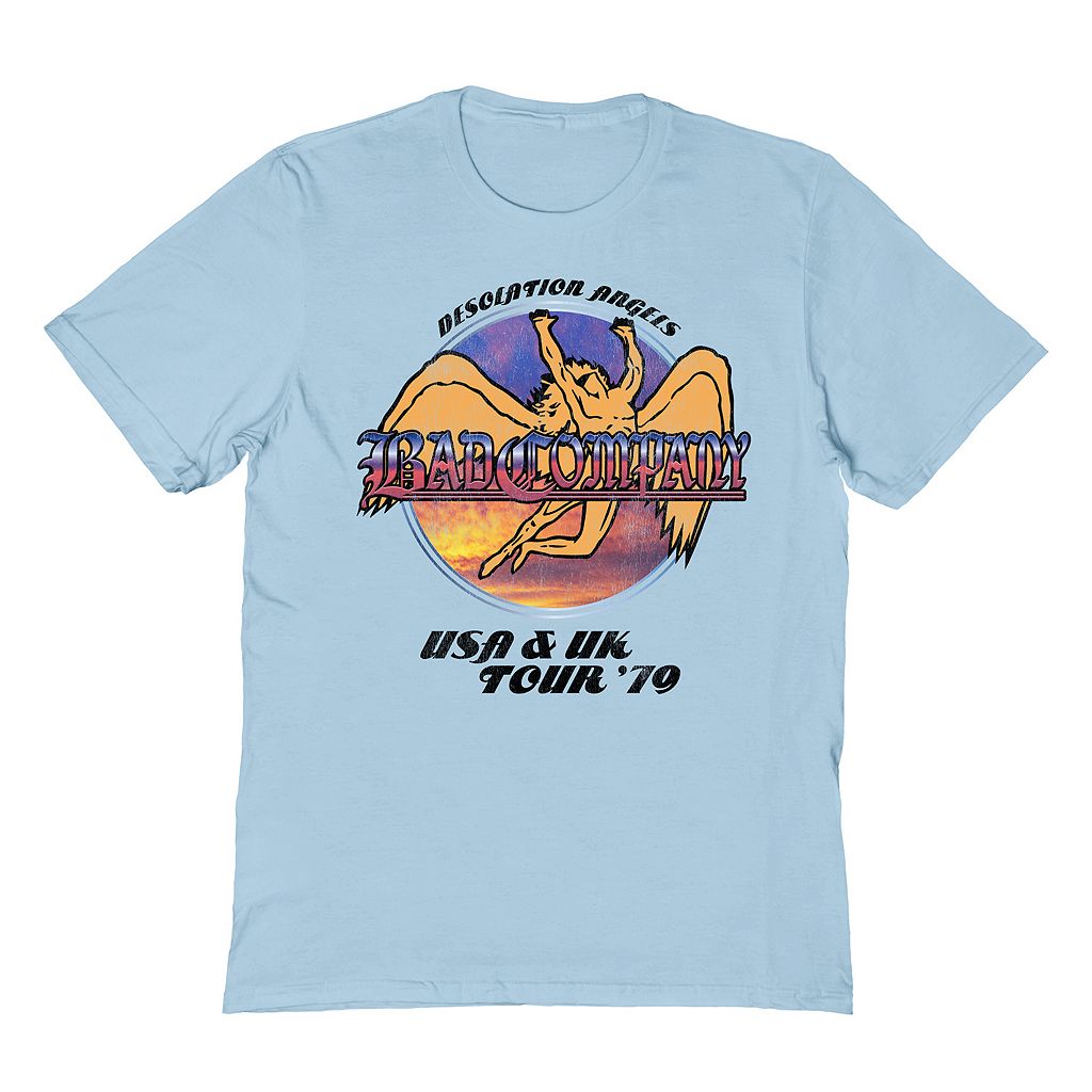 人となり プルオーバー 青味 青味 【 LICENSED CHARACTER BAD COMPANY TEE / LIGHT BLUE 】 メンズ流行り物 トップス カットソー