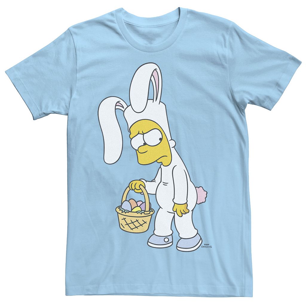 キャラクター Tシャツ 青色 ブルー 【 LICENSED CHARACTER THE SIMPSONS BUNNY BART EASTER TEE / LIGHT BLUE 】 メンズファッション トップス カットソー｜スニケス