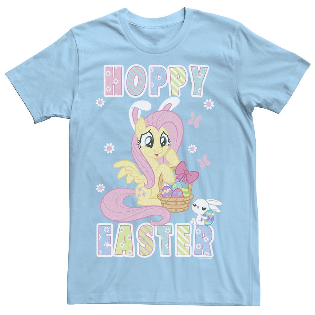 キャラクター ポニー Tシャツ 青色 ブルー 【 LICENSED CHARACTER MY LITTLE PONY FLUTTERSHY BUNNY EARS HOPPY EASTER BASKET TEE / LIGHT BLUE 】 メンズファッション トップス カットソー｜スニケス