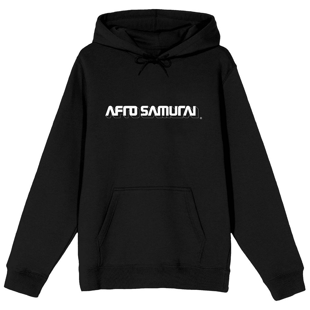 キャラクター ロゴ フーディー パーカー 黒色 ブラック 【 LICENSED CHARACTER AFRO SAMURAI LOGO HOODIE / BLACK 】 メンズファッション トップス スウェット トレーナー