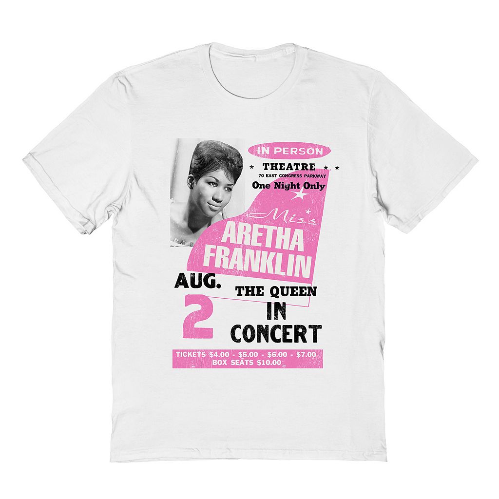 人となり フランクリン メンズ プルオーバー 白いこと 白いこと 【 LICENSED CHARACTER ARETHA FRANKLIN MENS TEE / WHITE 】 メンズ流行り物 トップス カットソー