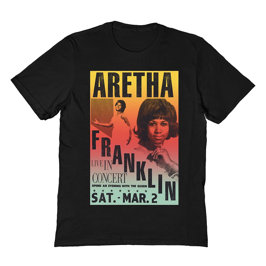 文字記号 フランクリン メンズ プルオーバー 黒いこと 黒いこと 【 LICENSED CHARACTER ARETHA FRANKLIN MENS TEE / BLACK 】 メンズ流行り物 トップス カットソー