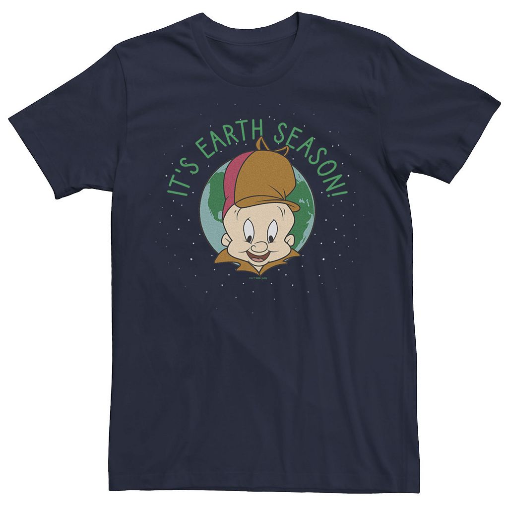 キャラクター Tシャツ 紺色 ネイビー 【 LICENSED CHARACTER LOONEY TUNES ELMER FUDD ITS EARTH SEASON TEE / NAVY 】 メンズファッション トップス カットソー