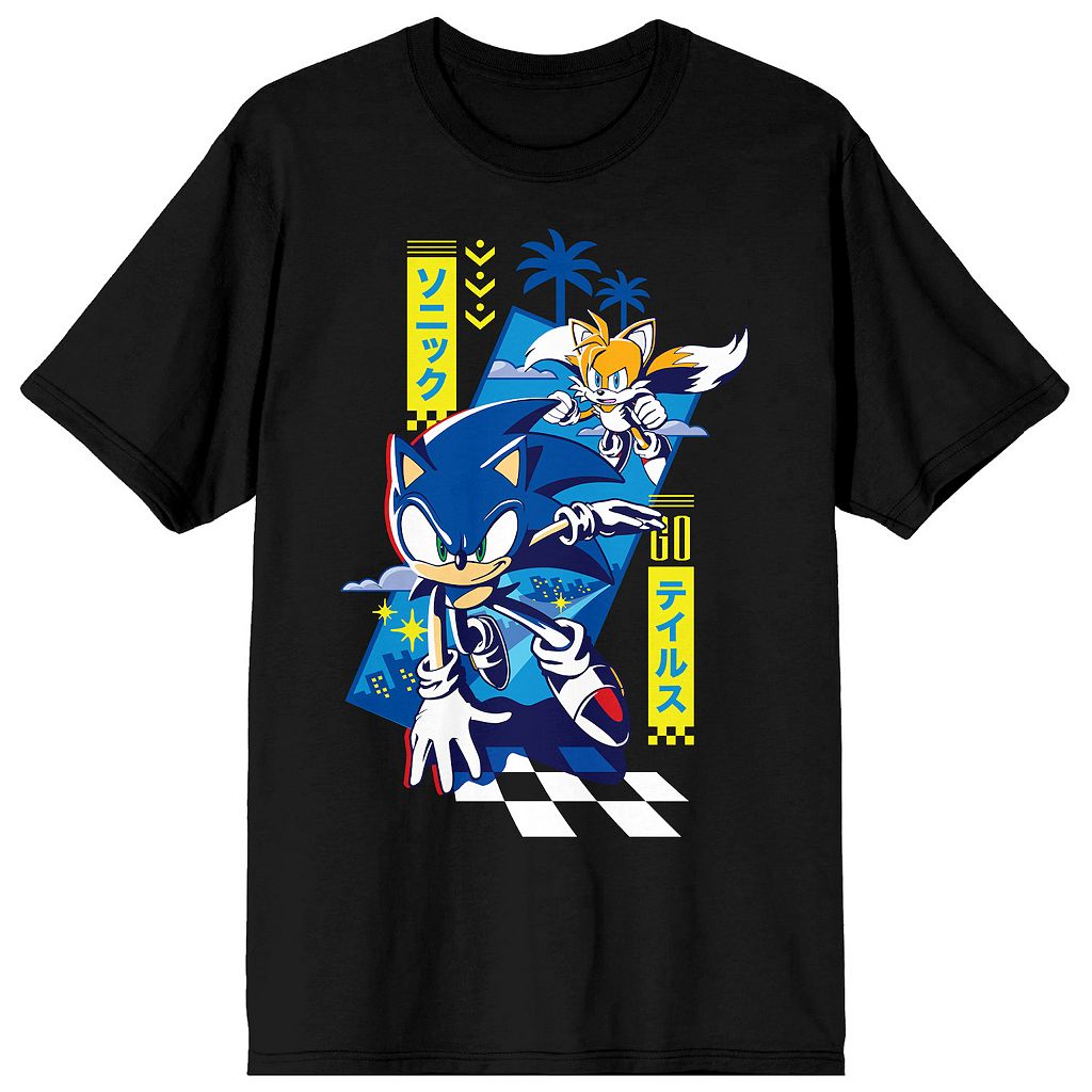 キャラクター 黒色 ブラック 【 LICENSED CHARACTER SONIC AND TAITEE / BLACK 】 メンズファッション トップス Tシャツ カットソー 13,774円