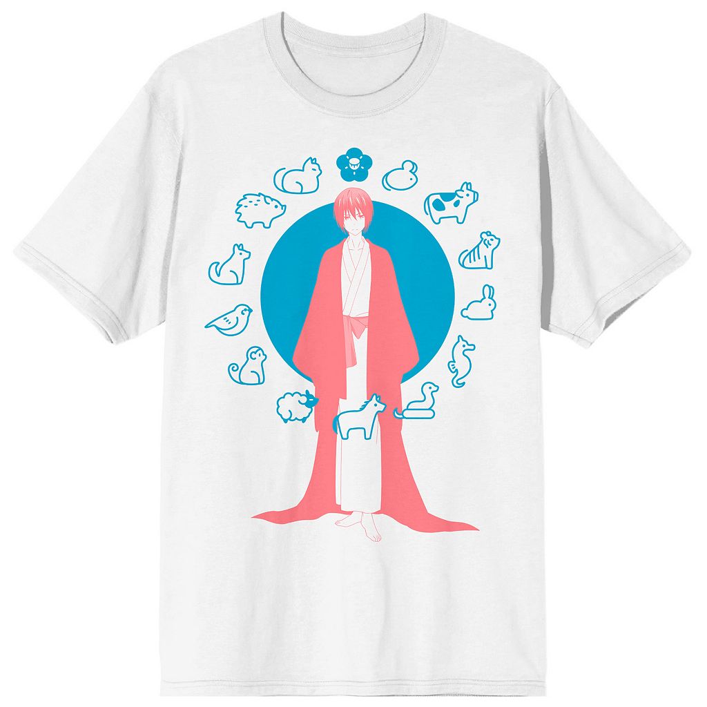 キャラクター Tシャツ 白色 ホワイト 【 LICENSED CHARACTER FRUITS BASKET AKITO TEE / WHITE 】 メンズファッション トップス カットソー｜スニケス