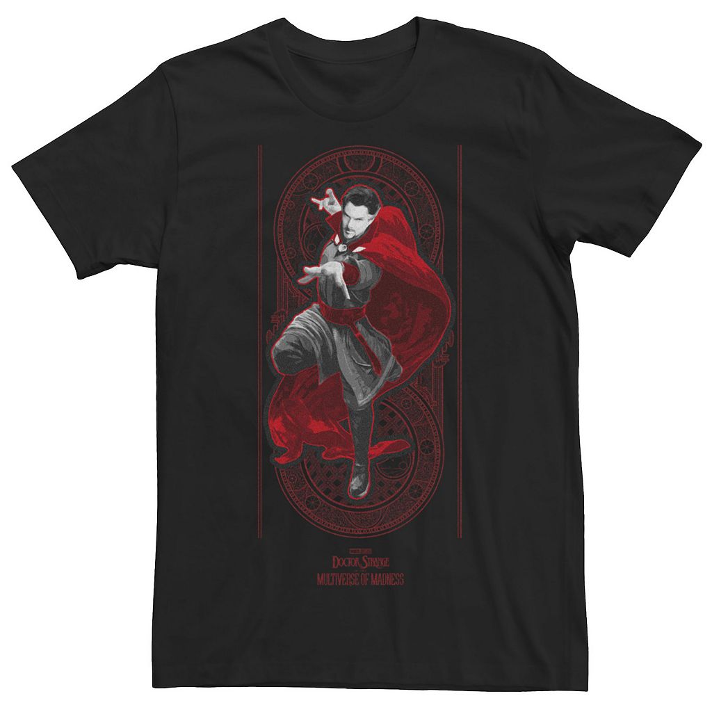 キャラクター ドクター Tシャツ 黒色 ブラック 【 LICENSED CHARACTER MARVEL DOCTOR STRANGE MOVIE 2 MINDS POSE TEE / BLACK 】 メンズファッション トップス カットソー