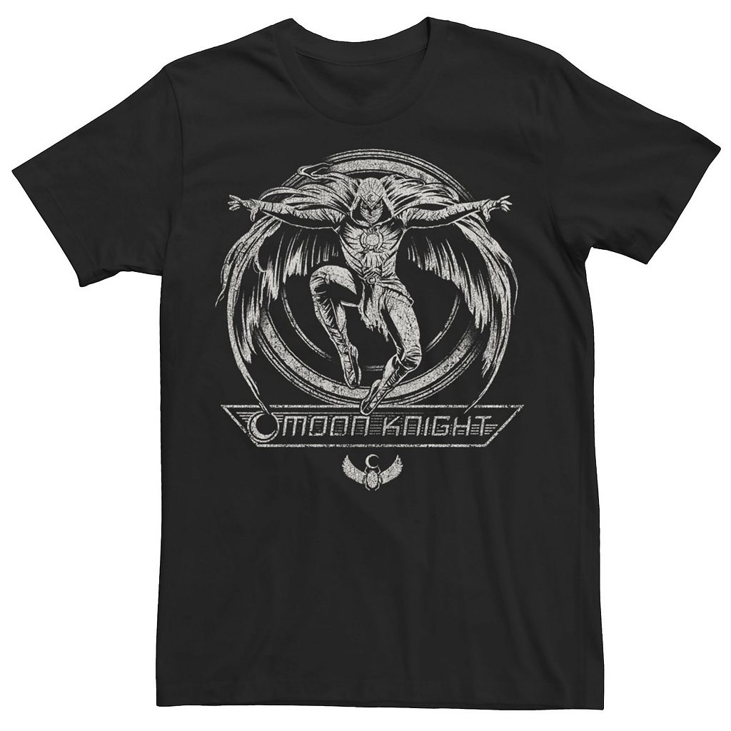 キャラクター Tシャツ 黒色 ブラック 【 LICENSED CHARACTER MARVEL MOON KNIGHT MAN TEE / BLACK 】 メンズファッション トップス カットソー