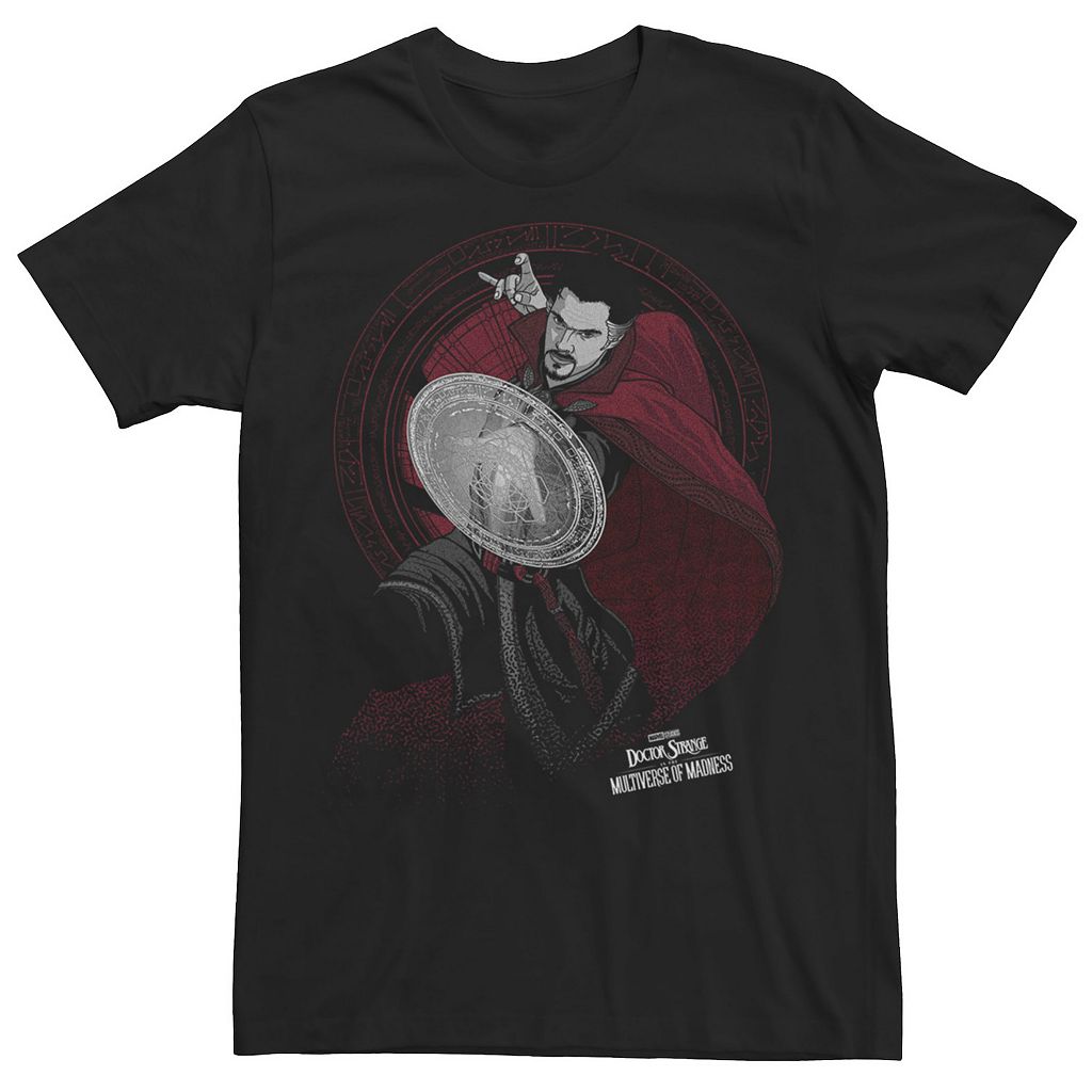 キャラクター ドクター Tシャツ 黒色 ブラック 【 LICENSED CHARACTER MARVEL DOCTOR STRANGE MOVIE 2 THE DOORWAY POSE TEE / BLACK 】 メンズファッション トップス カットソー