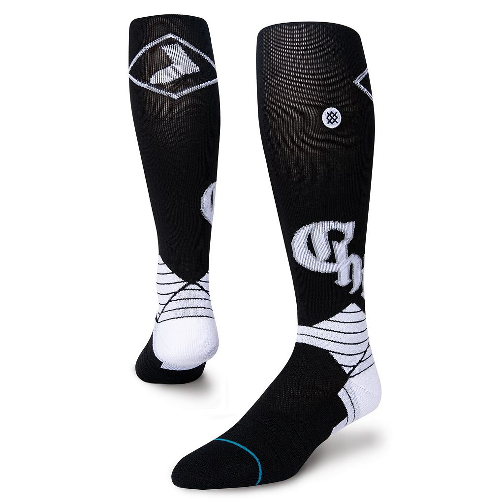 スタンス 黒色 ブラック シカゴ 白色 ホワイト シティ 靴下 ホワイトソックス 【 UNBRANDED STANCE BLACK 2021 CITY CONNECT OVER THE CALF SOCKS SOX 】