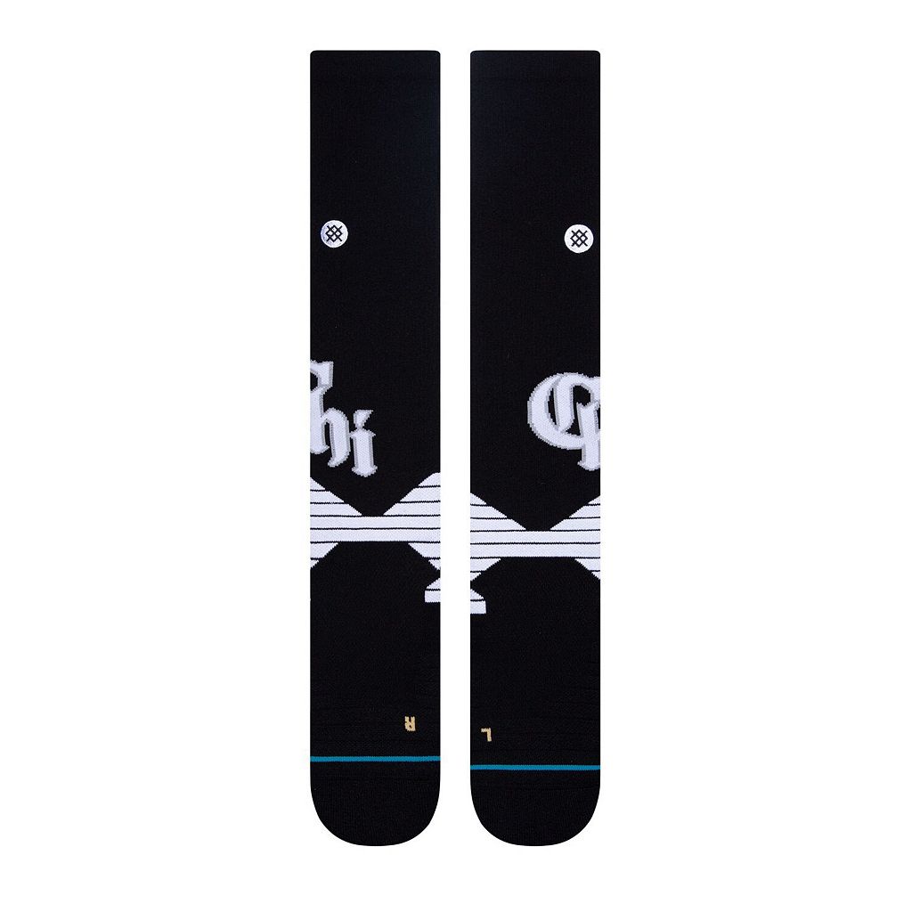 スタンス 黒色 ブラック シカゴ 白色 ホワイト シティ 靴下 ホワイトソックス 【 UNBRANDED STANCE BLACK 2021 CITY CONNECT OVER THE CALF SOCKS SOX 】