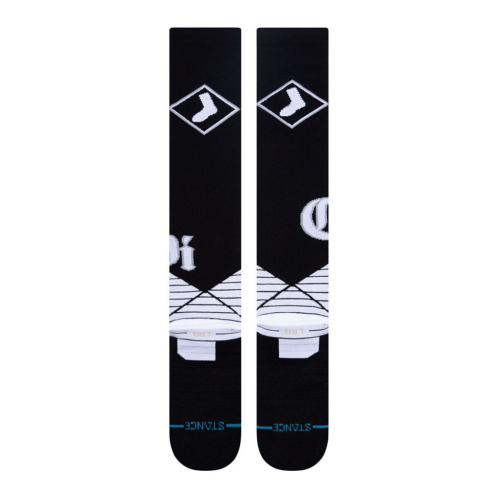 スタンス 黒色 ブラック シカゴ 白色 ホワイト シティ 靴下 ホワイトソックス 【 UNBRANDED STANCE BLACK 2021 CITY CONNECT OVER THE CALF SOCKS SOX 】