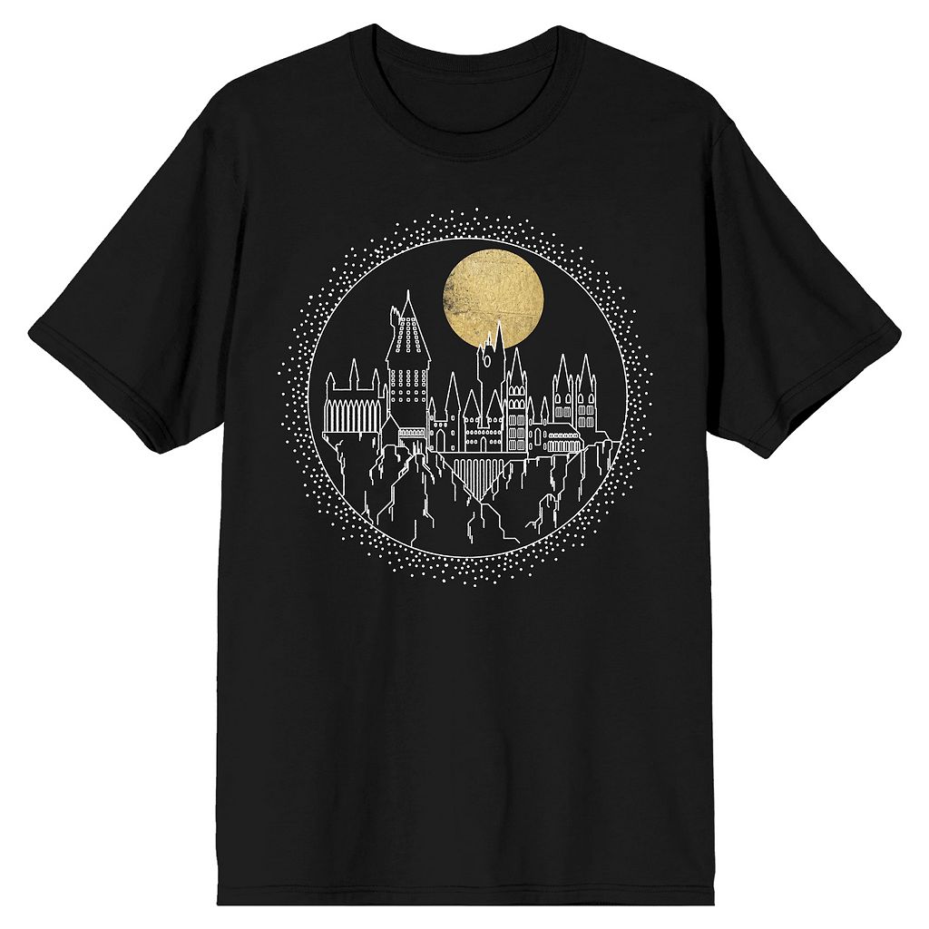キャラクター Tシャツ 黒色 ブラック 【 LICENSED CHARACTER HARRY POTTER HOGWARTS LINE TEE / BLACK 】 メンズファッション トップス カットソー｜スニケス