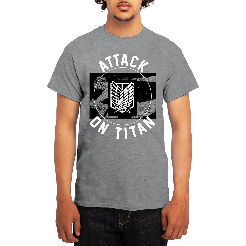キャラクター Tシャツ 【 LICENSED CHARACTER ATTACK ON TITAN TEE / 】 メンズファッション トップス カットソー