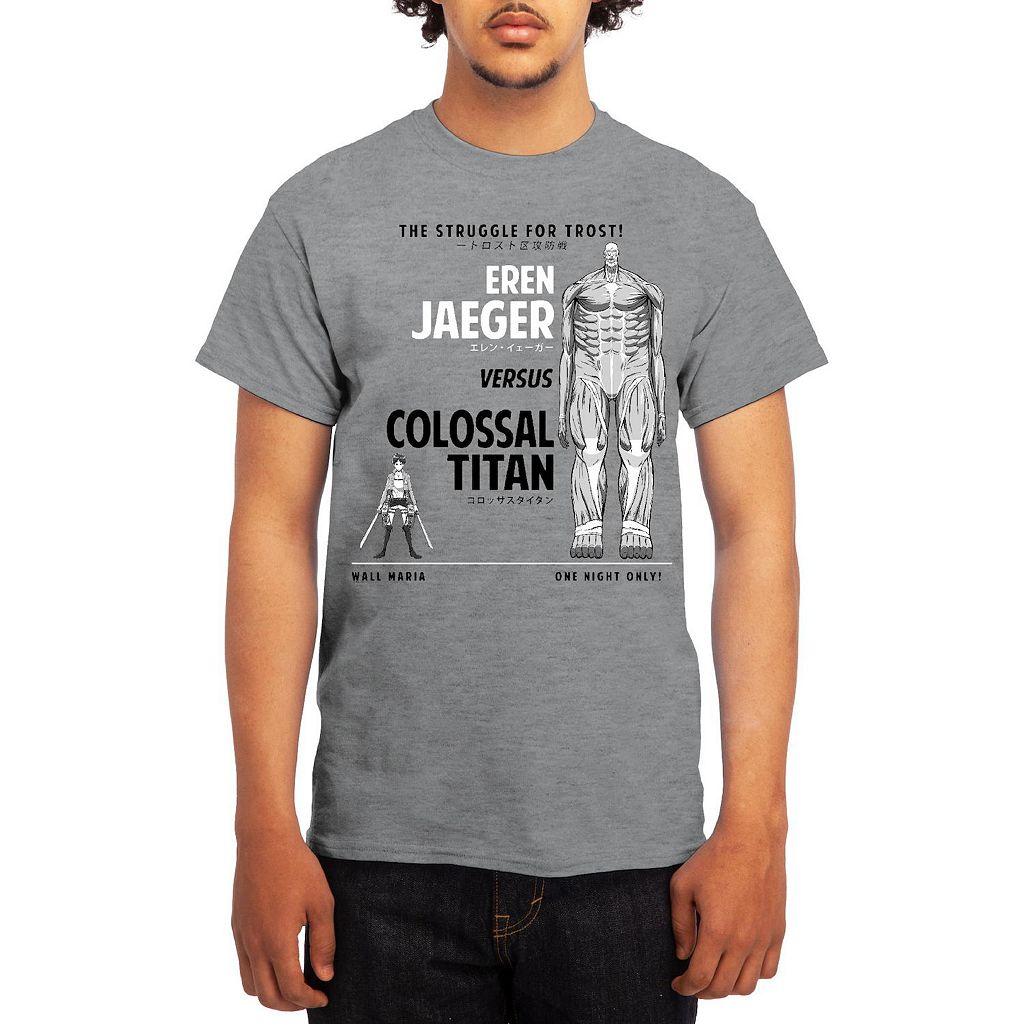 キャラクター Tシャツ 【 LICENSED CHARACTER ATTACK ON TITAN TEE / 】 メンズファッション トップス カットソー