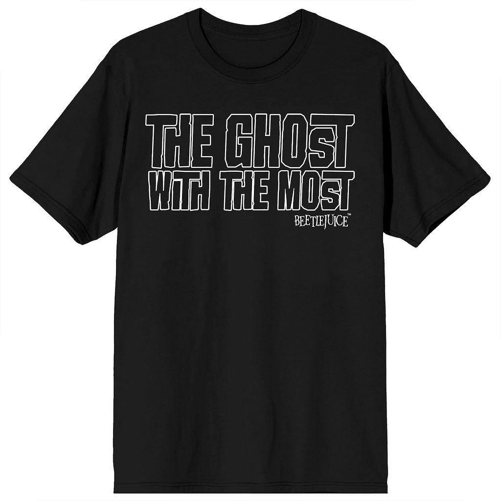 キャラクター Tシャツ 黒色 ブラック 【 LICENSED CHARACTER BEETLEJUICE THE GHOST WITH MOST TEE / BLACK 】 メンズファッション トップス カットソー