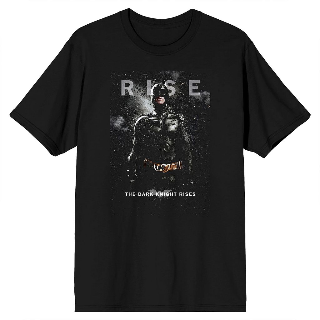 キャラクター ディーシー コミックス Tシャツ 黒色 ブラック 【 LICENSED CHARACTER DC COMICS BATMAN DARK KNIGHT RISES TEE / BLACK 】 メンズファッション トップス カットソー