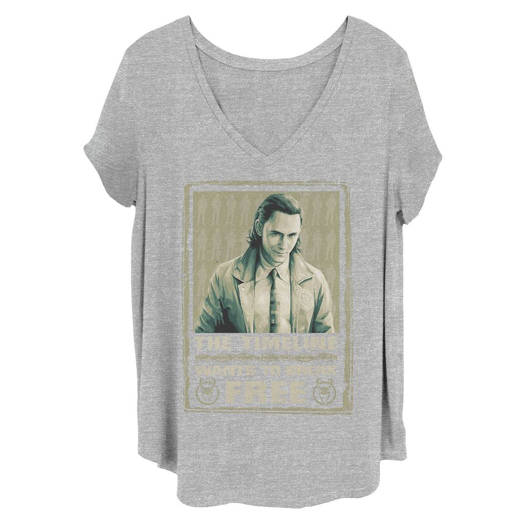 キャラクター フリー グラフィック Tシャツ ヘザー 灰色 グレー