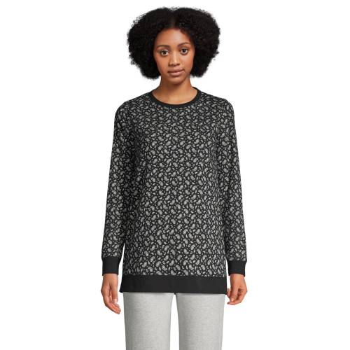 ランズ挙げ句の果て トレーナー 調教師 LANDS\u0027 【 LANDS\u0027 END SERIOUS SWEATS CREWNECK SWEATSHIRT TUNIC / 】 レディース流行り物 トップス