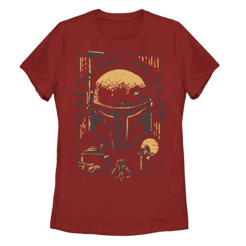 【★百貨店SALE★6/11夜夜中2時迄】グラフィック プルオーバー 赤 赤いこと スターウォーズ 【 STAR WARS THE BOOK OF BOBA FETT GALACTIC OUTLAW GRAPHIC TEE / RED 】 キッズ もの言う花 マタニティ トップス カットソー