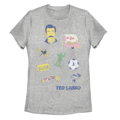【★百貨店SALE★6/11夜夜中2時迄】文字記号 グラフィック プルオーバー ギョリュウモドキ 【 LICENSED CHARACTER TED LASSO ICONS GRAPHIC TEE / ATHLETIC HEATHER 】 キッズ もの言う花 マタニティ トップス カットソー