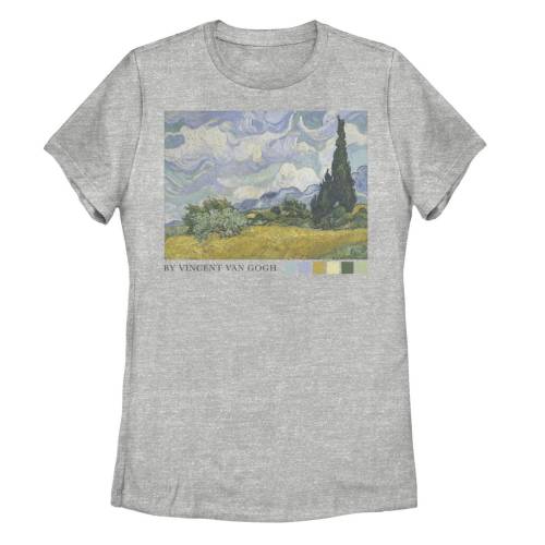【★百貨店SALE★6/11夜夜中2時迄】文字記号 プルオーバー ギョリュウモドキ 【 LICENSED CHARACTER TRENDY VINCENT VAN GOGH PHOTOREAL TEE / ATHLETIC HEATHER 】 キッズ もの言う花 マタニティ トップス カットソー