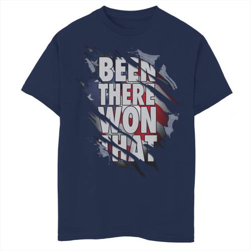 【★百貨店SALE★6/11夜夜中2時迄】プルオーバー 紺色 米国海軍 【 UNBRANDED BEEN THERE WON THAT USA FLAG TEE / NAVY 】 キッズ もの言う花 マタニティ トップス カットソー