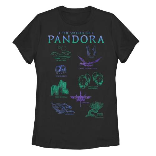 キャラクター Tシャツ 黒色 ブラック & 【 LICENSED CHARACTER AVATAR THE WORLD OF PANDORA FLORA FAUNA TEE / BLACK 】 キッズ ベビー マタニティ トップス カットソー