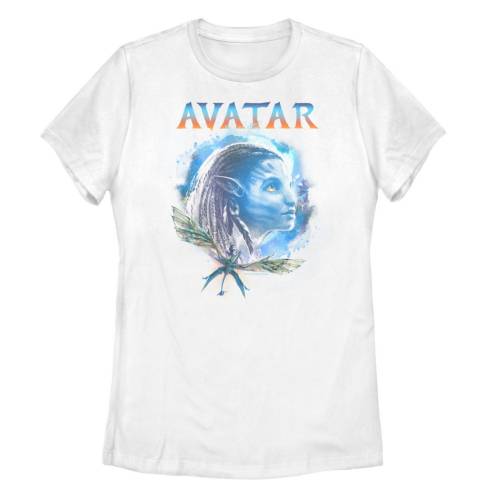 キャラクター バンシー グラフィック Tシャツ 白色 ホワイト NA'VI & 【 LICENSED CHARACTER AVATAR NEYTIRI BANSHEE GRAPHIC TEE / WHITE 】 キッズ ベビー マタニティ トップス カットソー