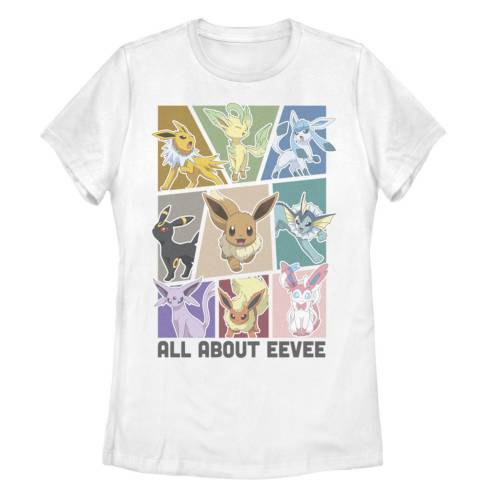 キャラクター Tシャツ 白色 ホワイト POK?MON EEVEE" 【 LICENSED CHARACTER ALL ABOUT EVOLUTIONS TEE / WHITE 】 キッズ ベビー マタニティ トップス カットソー