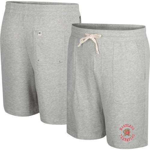 コロシアム ヘザー 灰色 グレー グレイ メリーランド テラピンズ ショーツ ハーフパンツ 【 COLOSSEUM HEATHER GRAY MARYLAND TERRAPINS LOVE TO HEAR THIS TERRY SHORTS / MAR GREY 】 メンズファッション ズボン