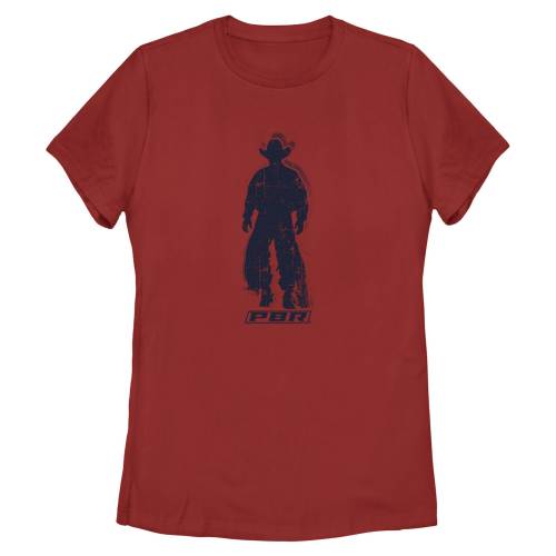 キャラクター グラフィック Tシャツ 赤 レッド 【 LICENSED CHARACTER PROFESSIONAL BULL RIDERS COWBOY SILHOUETTE GRAPHIC TEE / RED 】 キッズ ベビー マタニティ トップス カットソー