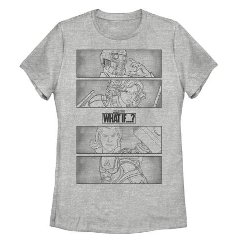 【★百貨店SALE★6/11夜夜中2時迄】文字記号 プルオーバー ギョリュウモドキ 【 LICENSED CHARACTER MARVEL WHAT IF LINE GROUP PANELS TEE / ATHLETIC HEATHER 】 キッズ もの言う花 マタニティ トップス カットソー
