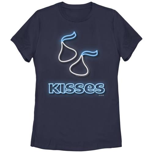 【★百貨店SALE★6/11夜夜中2時迄】グラフィック プルオーバー 紺色 米国海軍 HERSHEY\u0027S 【 KISSES NEON SIGN GRAPHIC TEE / NAVY 】 キッズ もの言う花 マタニティ トップス カットソー