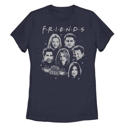 【★百貨店SALE★6/11夜夜中2時迄】文字記号 プルオーバー 紺色 米国海軍 【 LICENSED CHARACTER FRIENDS GROUP SHOT CENTRAL PERK HEADS TEE / NAVY 】 キッズ もの言う花 マタニティ トップス カットソー