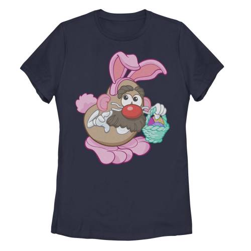 【★百貨店SALE★6/11夜夜中2時迄】文字記号 プルオーバー 紺色 米国海軍 MR. 【 LICENSED CHARACTER POTATO HEAD EASTER BUNNY COSTUME PORTRAIT TEE / NAVY 】 キッズ もの言う花 マタニティ トップス カットソー