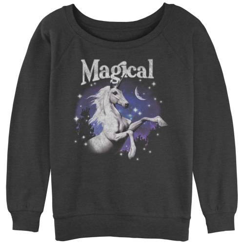 チャコール ヘザー 【 UNBRANDED MAGICAL UNICORN SLOUCHY TERRY PULLOVER / CHARCOAL HEATHER 】 キッズ ベビー マタニティ トップス スウェット トレーナー