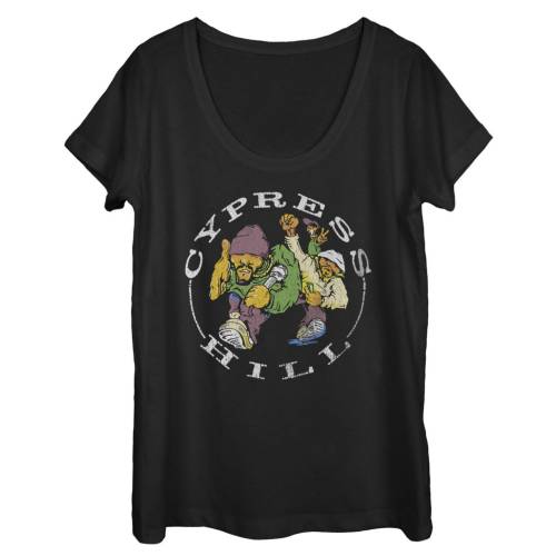 キャラクター グラフィック Tシャツ 黒色 ブラック 【 LICENSED CHARACTER CYPRESS HILL TRIO CARTOON GRAPHIC TEE / BLACK 】 キッズ ベビー マタニティ トップス カットソー
