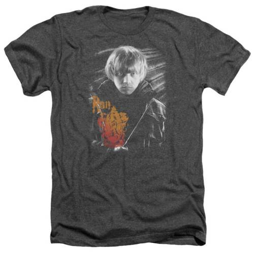 キャラクター ヘザー Tシャツ チャコール 【 LICENSED CHARACTER HARRY POTTER RON PORTRAIT ADULT HEATHER T-SHIRT / CHARCOAL 】 メンズファッション トップス カットソー｜スニケス