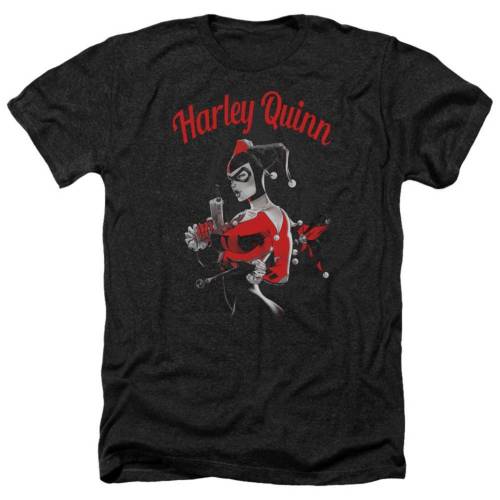 キャラクター スプリング ヘザー Tシャツ 黒色 ブラック 【 LICENSED CHARACTER BATMAN SPRING GUN ADULT HEATHER T-SHIRT / BLACK 】 メンズファッション トップス カットソー|スニケス