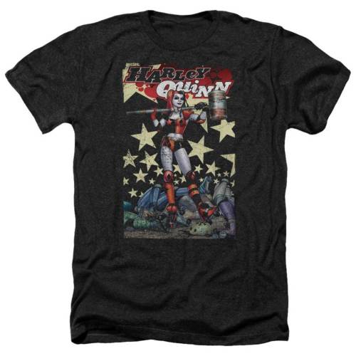 キャラクター ヘザー Tシャツ 黒色 ブラック 【 LICENSED CHARACTER BATMAN QUINN ONE ADULT HEATHER T-SHIRT / BLACK 】 メンズファッション トップス カットソー｜スニケス