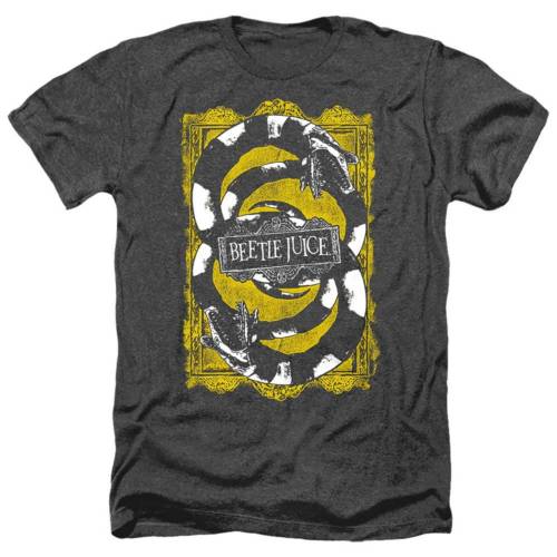 キャラクター ヘザー Tシャツ 黒色 ブラック 【 LICENSED CHARACTER BEETLEJUICE WE GOT WORMS ADULT HEATHER T-SHIRT / BLACK 】 メンズファッション トップス カットソー｜スニケス