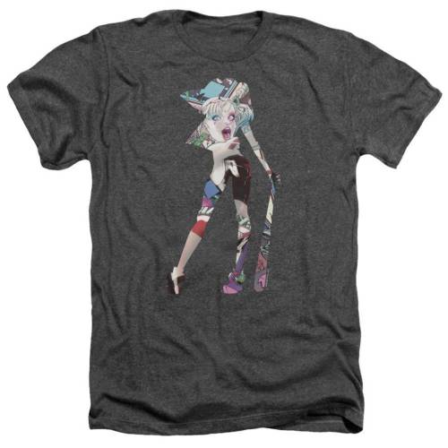 キャラクター ヘザー Tシャツ チャコール 【 LICENSED CHARACTER BATMAN SCENE INSIDE ADULT HEATHER T-SHIRT / CHARCOAL 】 メンズファッション トップス カットソー｜スニケス