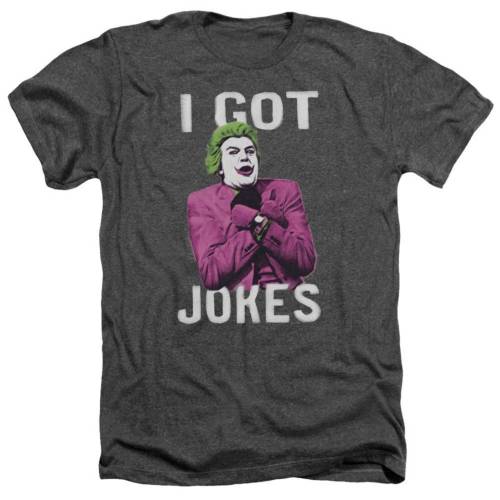 キャラクター クラシック ヘザー Tシャツ チャコール 【 LICENSED CHARACTER BATMAN CLASSIC TV GOT JOKES ADULT HEATHER T-SHIRT / CHARCOAL 】 メンズファッション トップス カットソー｜スニケス