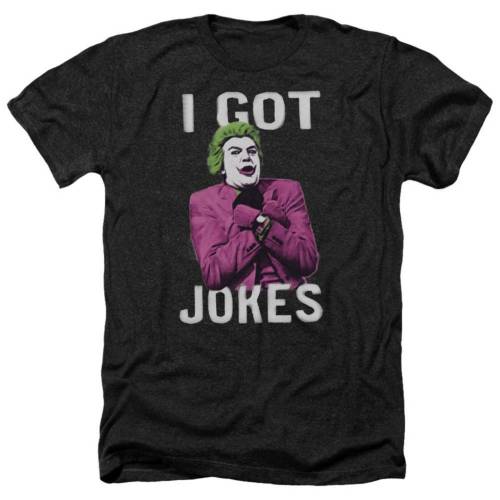 キャラクター クラシック ヘザー Tシャツ 黒色 ブラック 【 LICENSED CHARACTER BATMAN CLASSIC TV GOT JOKES ADULT HEATHER T-SHIRT / BLACK 】 メンズファッション トップス カットソー|スニケス