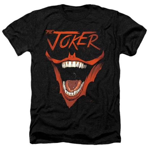 キャラクター バット ヘザー Tシャツ 黒色 ブラック 【 LICENSED CHARACTER BATMAN JOKER BAT LAUGH ADULT HEATHER T-SHIRT / BLACK 】 メンズファッション トップス カットソー|スニケス