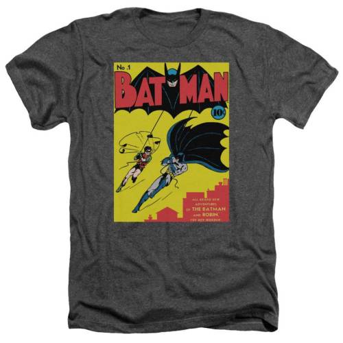キャラクター ヘザー Tシャツ チャコール 【 LICENSED CHARACTER BATMAN FIRST ADULT HEATHER T-SHIRT / CHARCOAL 】 メンズファッション トップス カットソー|スニケス