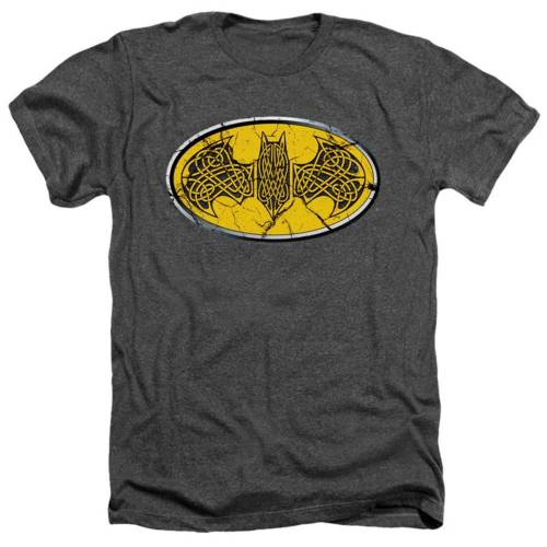 キャラクター ヘザー Tシャツ チャコール 【 LICENSED CHARACTER BATMAN CELTIC SHIELD ADULT HEATHER T-SHIRT / CHARCOAL 】 メンズファッション トップス カットソー|スニケス