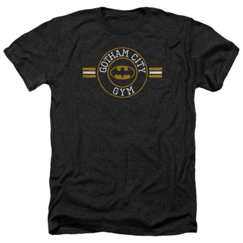 キャラクター シティ ヘザー Tシャツ 黒色 ブラック 【 LICENSED CHARACTER BATMAN GOTHAM CITY GYM ADULT HEATHER T-SHIRT / BLACK 】 メンズファッション トップス カットソー|スニケス